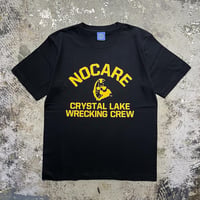 【 LONG SET ORIGINAL 】LSD-116 “NO CARE” S/S T-SHIRT ( BLACK )