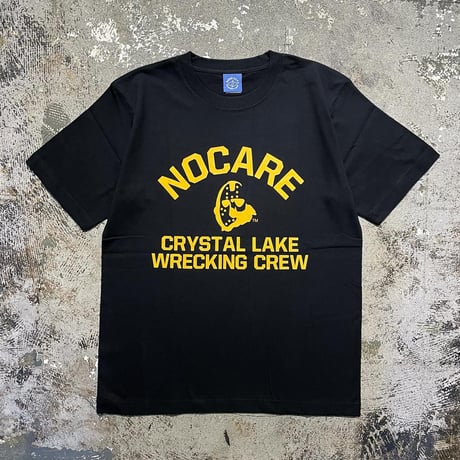 【 LONG SET ORIGINAL 】LSD-116 “NO CARE” S/S T-SHIRT ( BLACK )