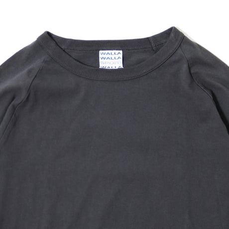 【 WALLA WALLA SPORT 】3/4 BASEBALL TEE ( USED BLACK )