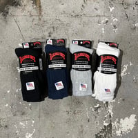 【 THE RAILROAD SOCK 】CREW WORK SOCKS 3P SET ( 全4色 )