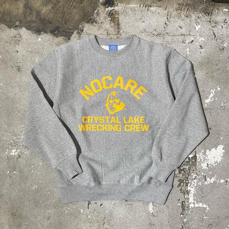 【 LONG SET ORIGINAL 】LSD-095 OFFICIAL BOOTLEG “NO CARE” SWEAT ( MIX GRAY )