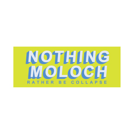 【 NOTHING × Moloch 】Striped Knit Emptiness ( Void Blue )