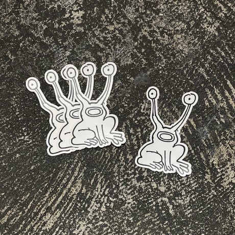 【 DANIEL JOHNSTON 】JEREMIAH THE INNOCENT STICKER ( WHITE )
