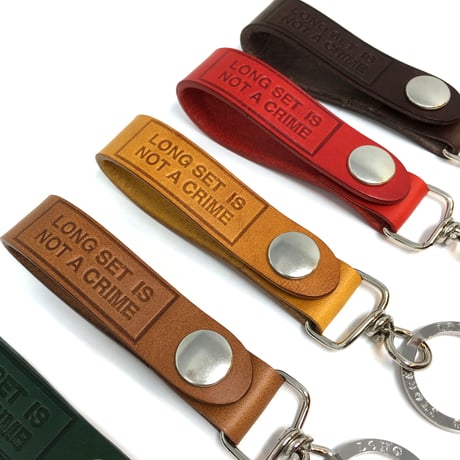 【 LONG SET ORIGINAL 】LSD-048 "NOT A CRIME" LEATHER KEY-HOLDER ( 全6色 )