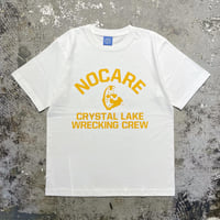 【 LONG SET ORIGINAL 】LSD-116 “NO CARE” S/S T-SHIRT ( WHITE )