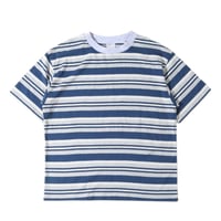 【 WALLA WALLA SPORT 】STRIPE S/S TEE ( NAVY × GREY )