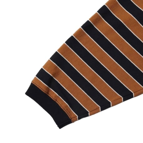 【 IMPRESTORE 】Marron - Border Rib Long Tee ( JACK DANIEL’S )