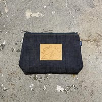 【 Cushman for LONG SET 】Classic Denim Pouch ( INDIGO )