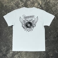【 LONG SET ORIGINAL 】LSD-135 "TWO HEADED SWALLOW" S/S T-SHIRT ( LIGHT BLUE )