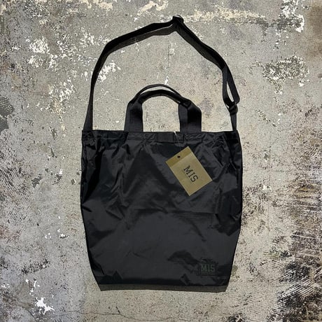 【 MIS 】RIPSTOP NYLON CARRYING BAG ( BLACK )