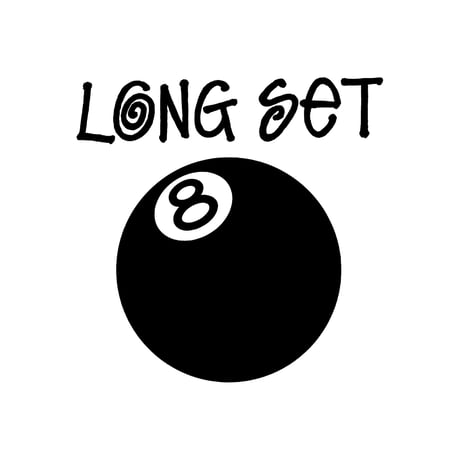 【 LONG SET ORIGINAL 】LSD-121 LONG SET 12th ANNIV. CREWNECK SWEAT ( BLACK )