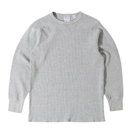 【 WALLA WALLA SPORT 】U.S. MADE THERMAL CREW ( HEATHER GREY )