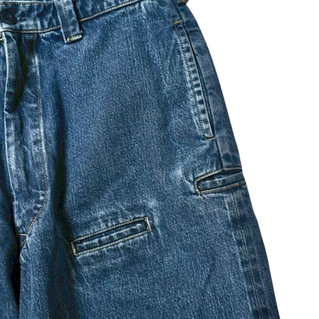 【 IMPRESTORE 】Tom - 10 Pockets Pants ( BLUE DENIM VINTAGE WASH )