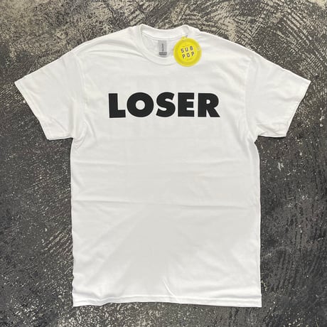 【 SUB POP RECORDS 】“LOSER” S/S T-SHIRT ( WHITE )