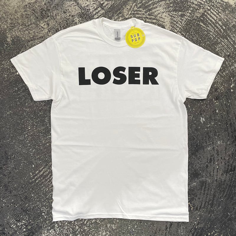 SUB POP RECORDS 】“LOSER” S/S T-SHIRT ( WHITE