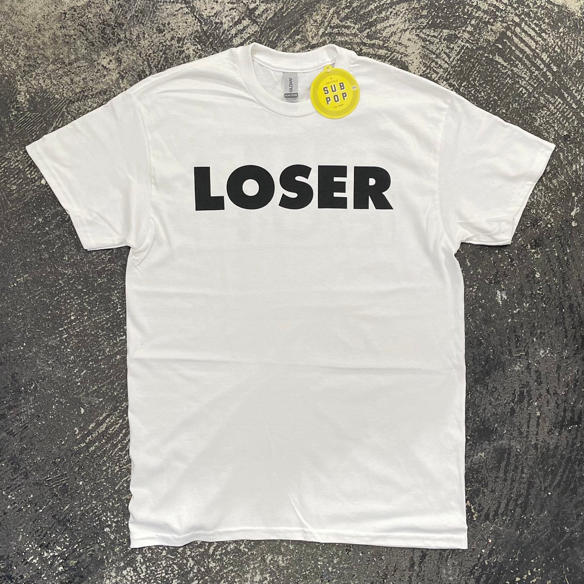 SUB POP RECORDS 】“LOSER” S/S T-SHIRT ( WHITE