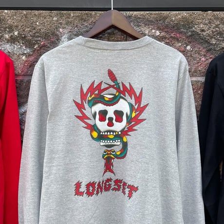 【 LONG SET × SCUMBOY 】LSD-137 "SKULL & SNAKE" L/S T-SHIRT ( 全3色 )