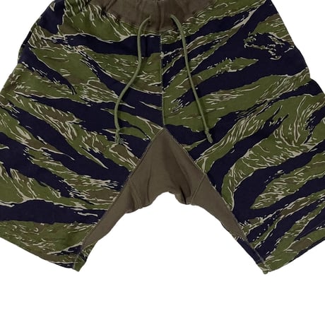 【 LONG SET ORIGINAL 】LSD-082 TIGER STRIPE PILE SWEATSHORT