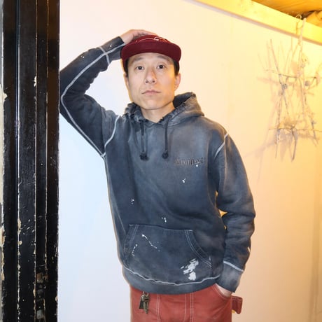【 LONG SET ORIGINAL 】LSD-125 CAN’T BE FADED P/O HOODIE ( SUN-FADED BLACK )