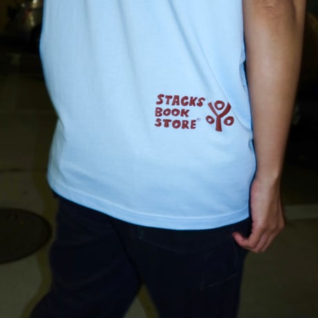 【 stacks bookstore × Moloch 】“Goth” Tee ( SKY BLUE )