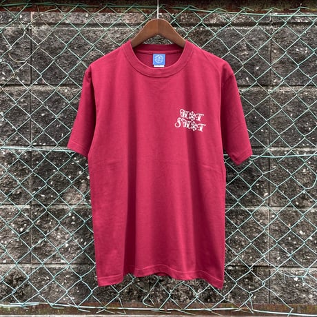 【 HOT SHOT TATTOO PARLOR × LONG SET 】”BATTLE ROYALE” S/S T-SHIRT ( BURGUNDY / 当店限定カラー )