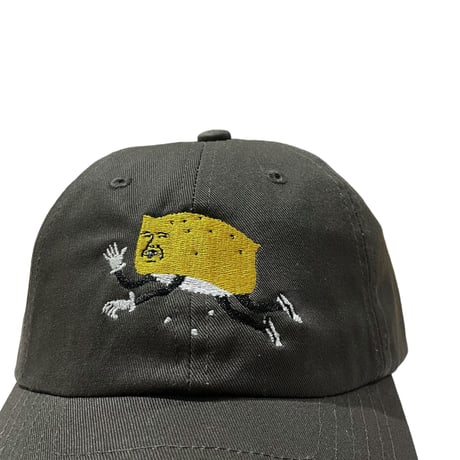 【 OSB × LONG SET 】LSD-084 "OINARI-KUN" COTTON TWILL CAP ( VINTAGE BLACK )