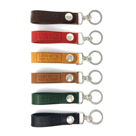 【 LONG SET ORIGINAL 】LSD-048 "NOT A CRIME" LEATHER KEY-HOLDER ( 全6色 )