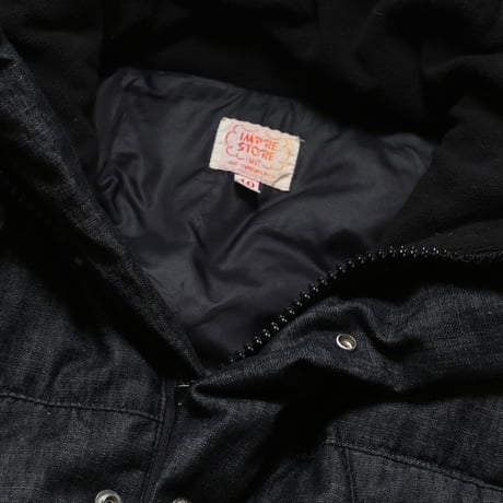 【 IMPRESTORE 】Shelly - Denim Down Jacket ( BLACK )