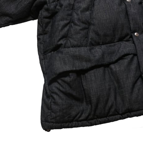 【 IMPRESTORE 】Shelly - Denim Down Jacket ( BLACK )