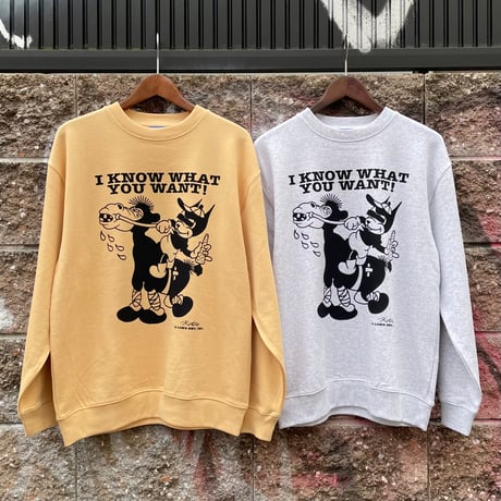 【 LONG SET ORIGINAL 】LSD-145 “WHAT YOU WANT” CREWNECK SWEAT ( 全2色 )
