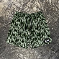 【 LIFE’S A BEACH 】“BONES” SHORTS ( BLACK × GREEN )