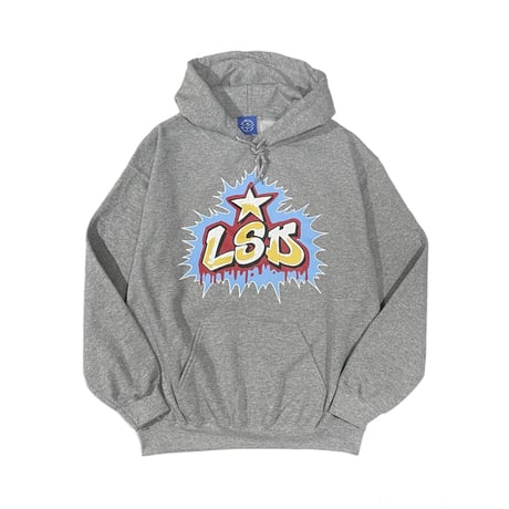 【 LONG SET ORIGINAL 】LSD-069 "DOWN BY LAW" P/O HOODIE ( HEATHER GREY )