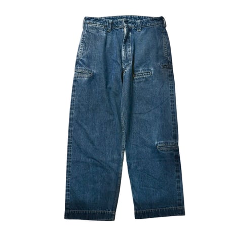 【 IMPRESTORE 】Tom - 10 Pockets Pants ( BLUE DENIM VINTAGE WASH )