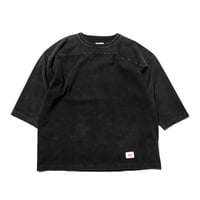 【 IMPRESTORE 】Sonya - T-cloth V.D Football Half Sleeve ( FADED BLACK )