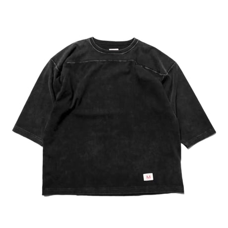 【 IMPRESTORE 】Sonya - T-cloth V.D Football Half Sleeve ( FADED BLACK )