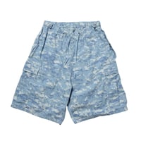 【 IMPRESTORE 】Randy - Digital Camo Easy Shorts ( INDIGO BLUE )