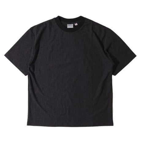 【 WALLA WALLA SPORT 】U.S. MADE JACQUARD STRIPE TEE ( BLACK )
