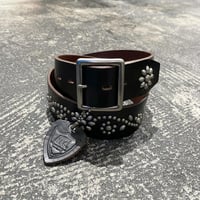 【 HTC 】26 STUDS LEATHER BELT ( BLACK )