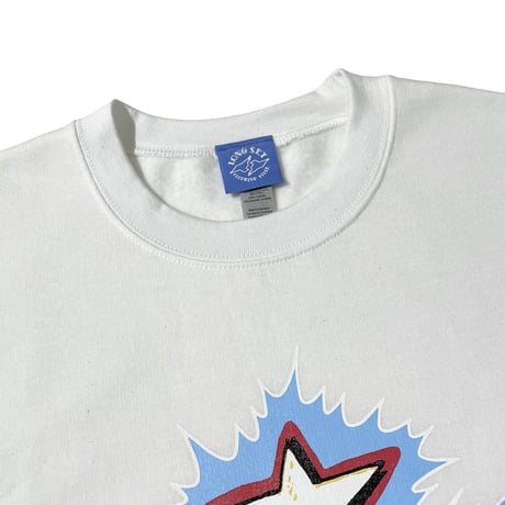 【 LONG SET ORIGINAL 】LSD-068 "DOWN BY LAW" C/N SWEAT ( WHITE )