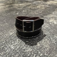 【 HTC 】20 UMBRELLA STUDS LEATHER BELT ( BLACK )