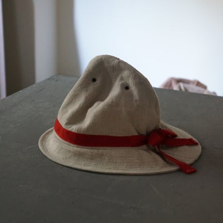 (STOCK)(Order) HUNTER HAT 綿麻 赤テープ