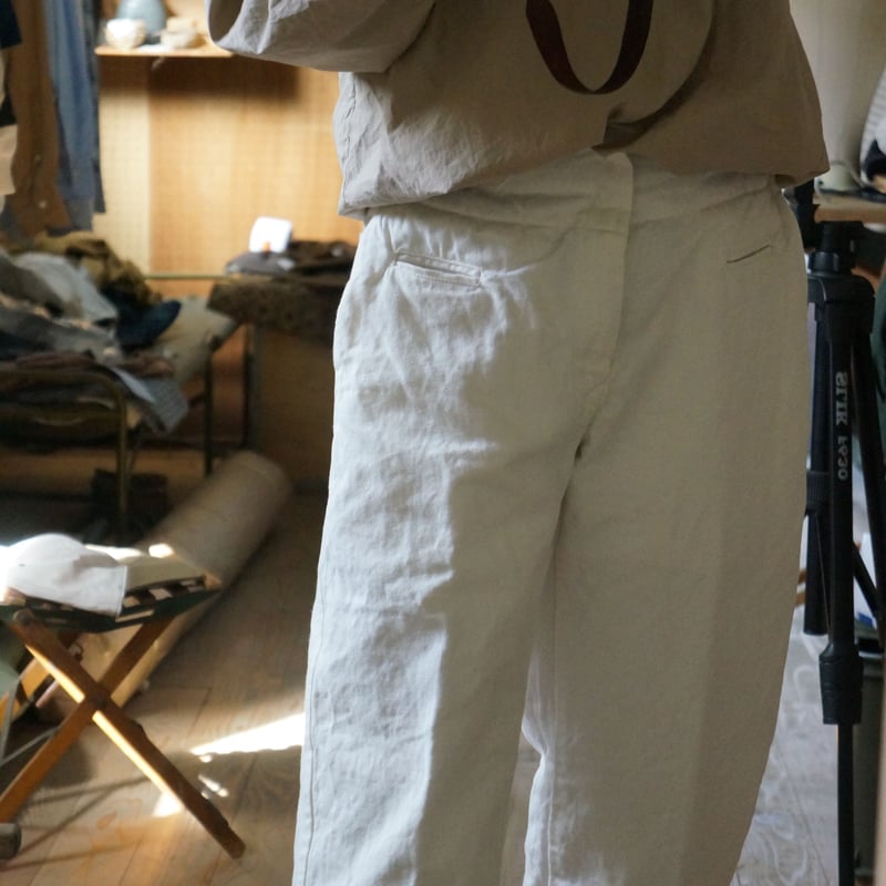 ORDER)WORK trousers WHITE | nowhere else TATAMIZE