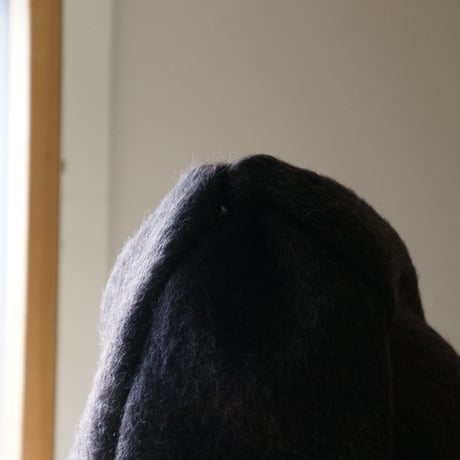 (STOCK)TWIST CAP BEANIE BROWN WOOL