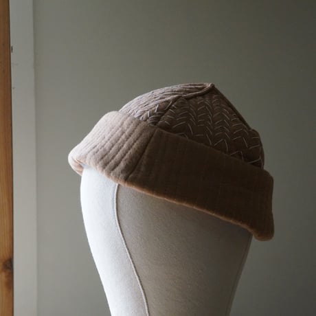 (STOCK)（HATS） BOWL CAP HAND STITCH H/B ベージュ