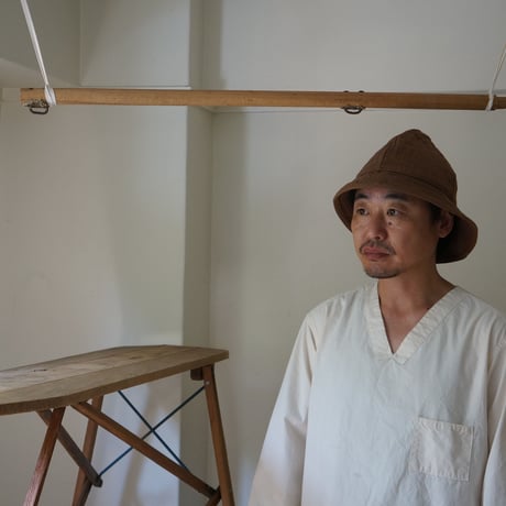 (ORDER) 畑帽　二　本間織布ヘリンボーン