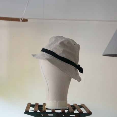 (STOCK)(Order) HUNTER HAT 綿麻 黒テ