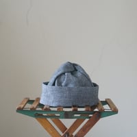 (ORDER)TWIST CAP 千鳥格子　綿麻