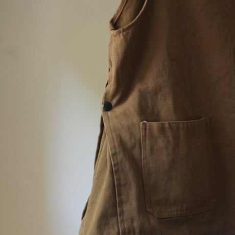 (OREDER)WORK VEST 本間織布キャンバス