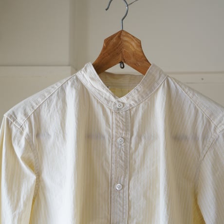 (Order)P/O BAND COLLAR SHIRT　yellow st