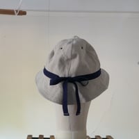(STOCK)(Order) HUNTER HAT 綿麻 紫(ネイビー寄り)テープ